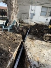 Sewer Line Replacement of Commercial Building in Fort Worth, 