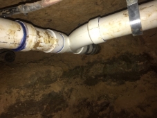 Pipes under a North Richland Hills home